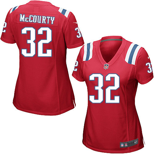 Nike Patriots #32 Devin McCourty Red Alternate Women's Stitched NFL Elite Jersey